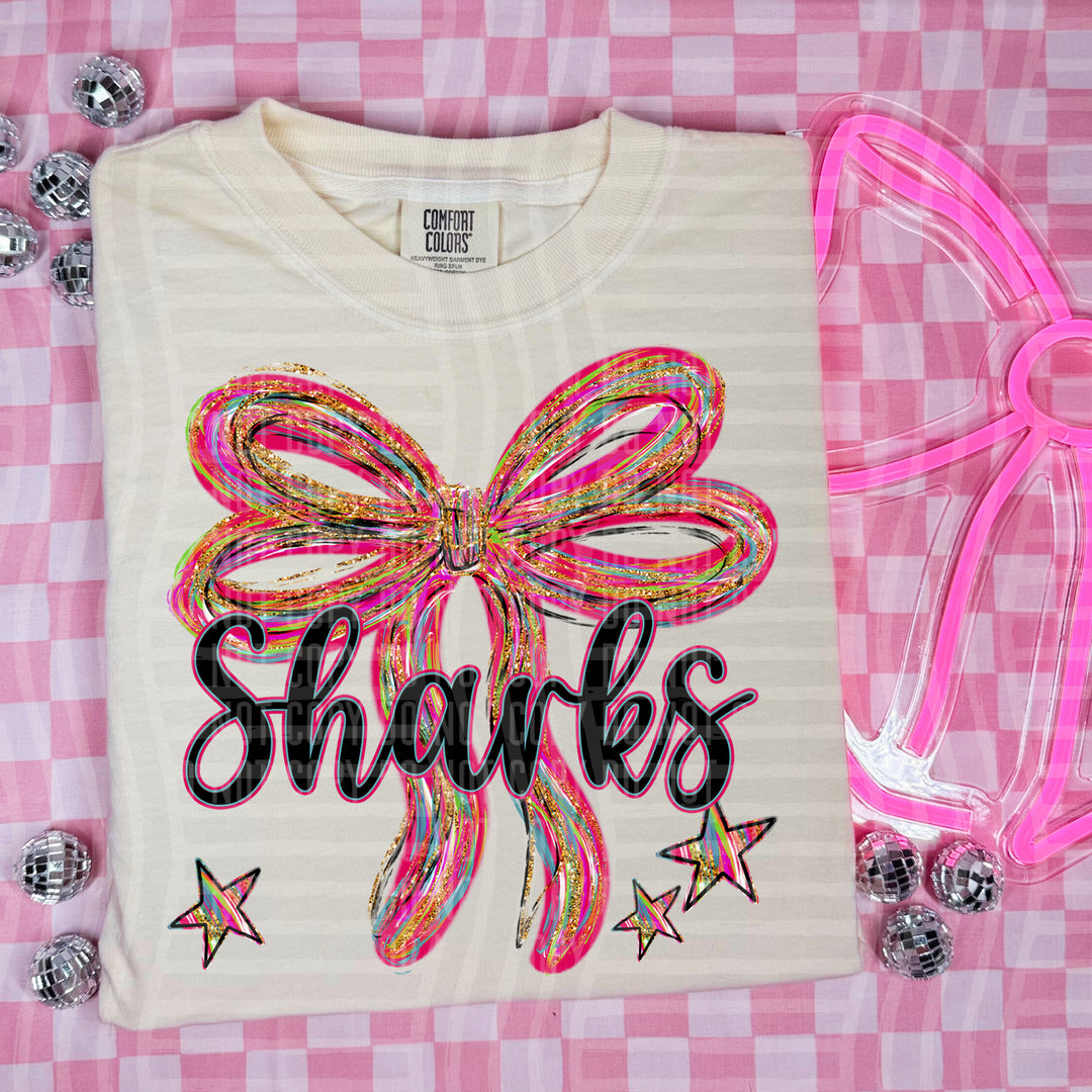 Whimsical Christmas Bows Mascots DTF Print