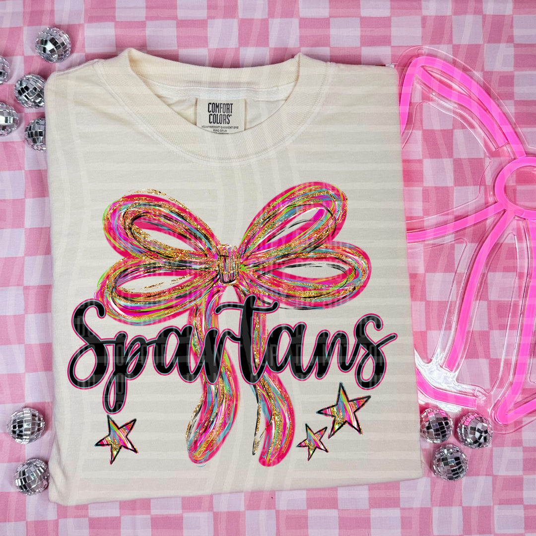 Whimsical Christmas Bows Mascots DTF Print