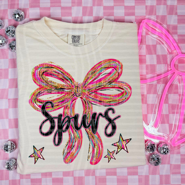 Whimsical Christmas Bows Mascots DTF Print