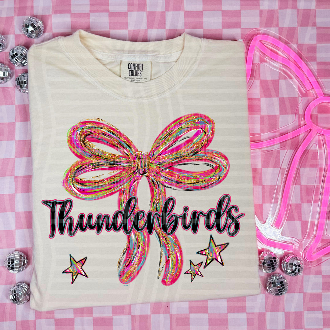 Whimsical Christmas Bows Mascots DTF Print