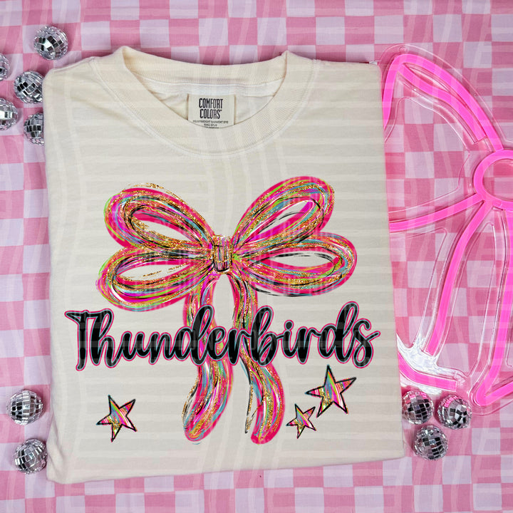 Whimsical Christmas Bows Mascots DTF Print