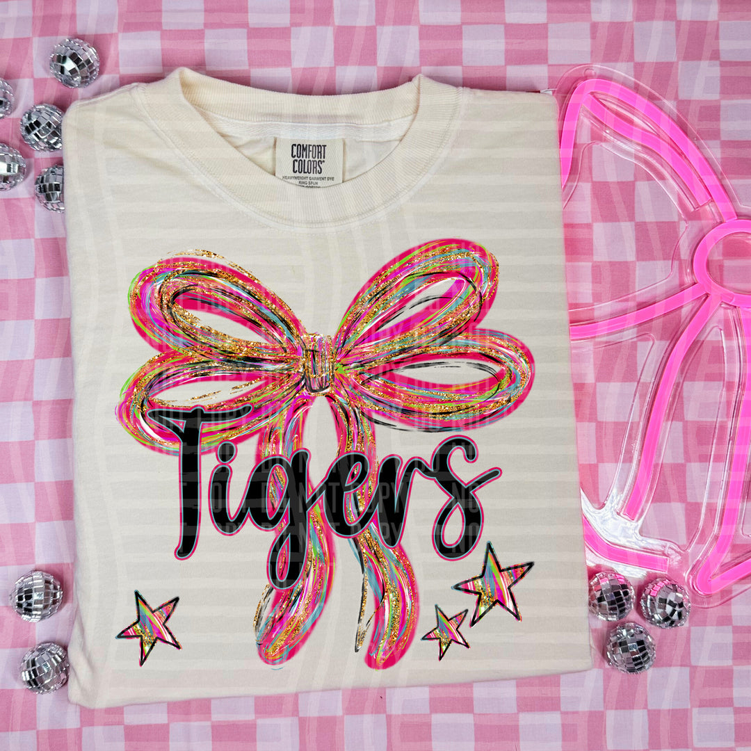 Whimsical Christmas Bows Mascots DTF Print