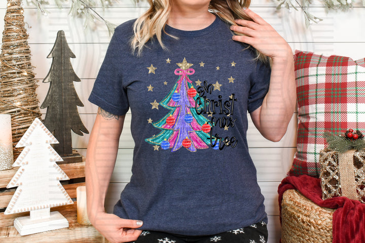 Sparkly Christmas DTF Print