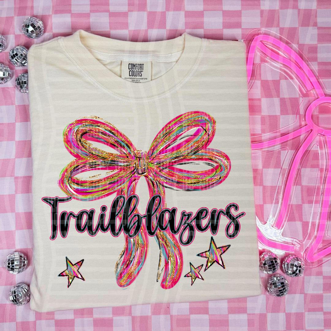 Whimsical Christmas Bows Mascots DTF Print