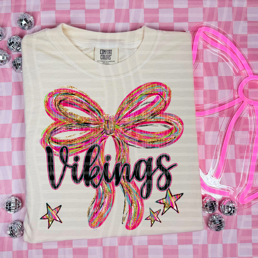 Whimsical Christmas Bows Mascots DTF Print