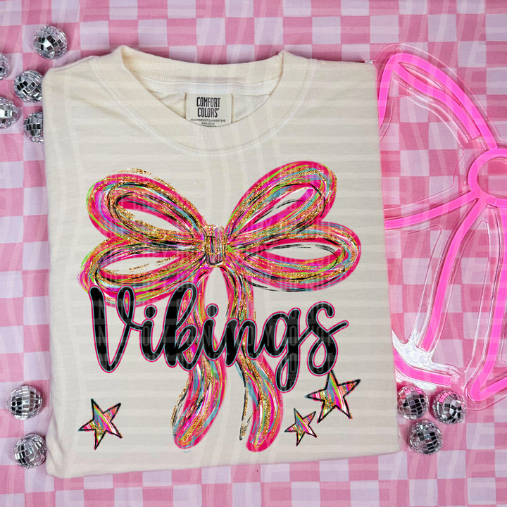 Whimsical Christmas Bows Mascots DTF Print