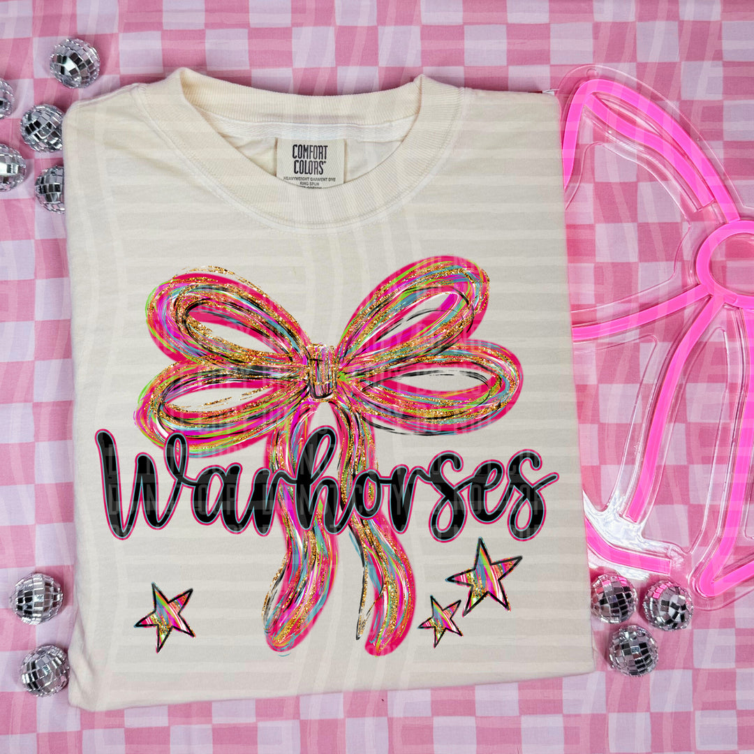 Whimsical Christmas Bows Mascots DTF Print