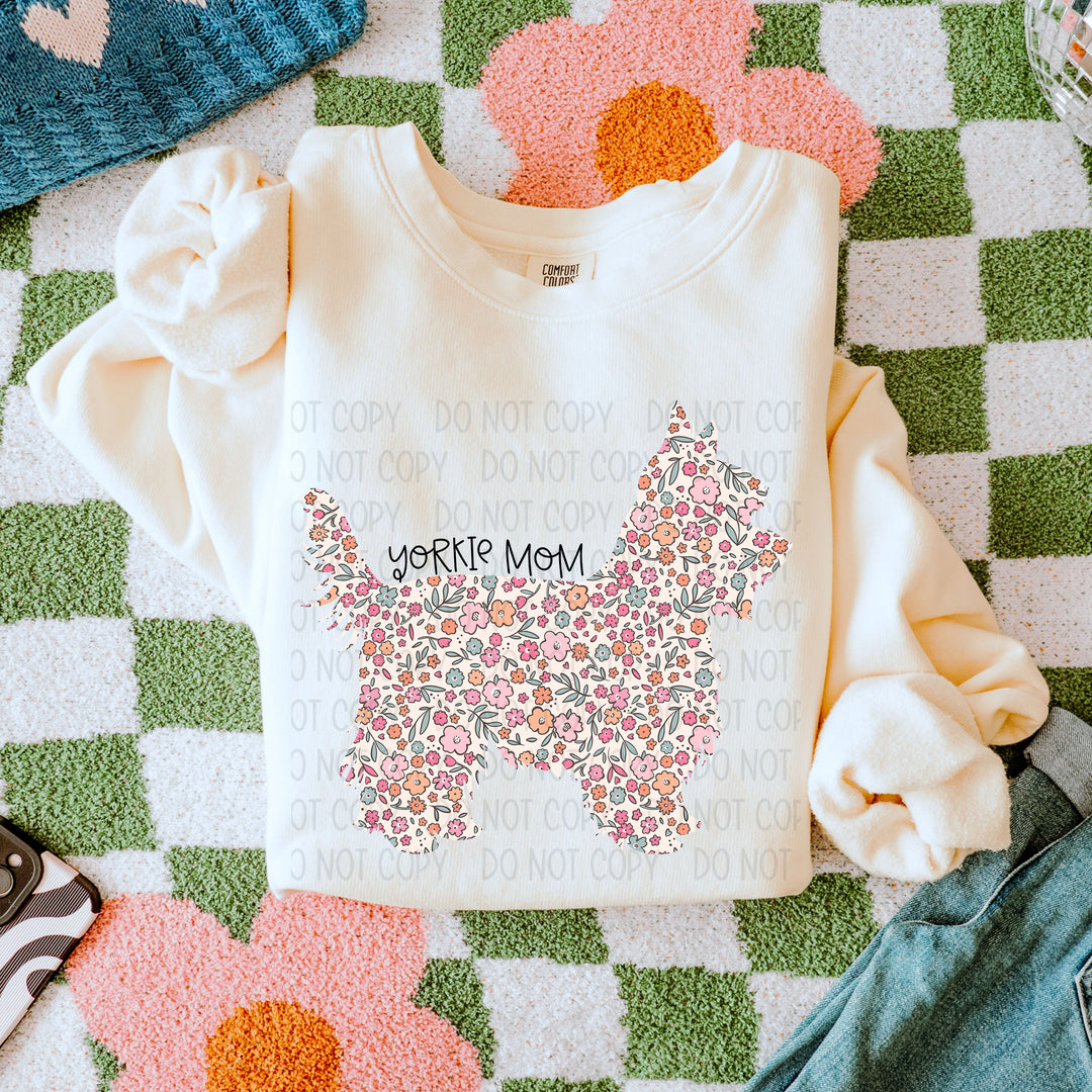 Dog Mom Floral DTF Print