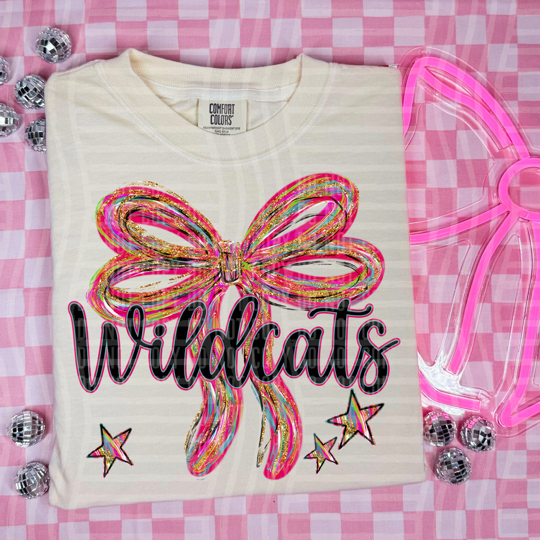 Whimsical Christmas Bows Mascots DTF Print