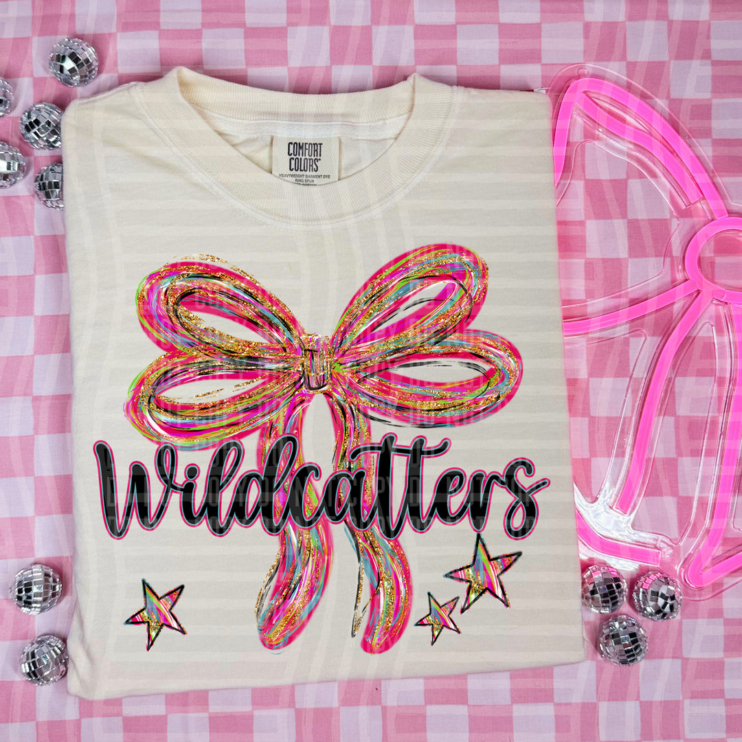 Whimsical Christmas Bows Mascots DTF Print