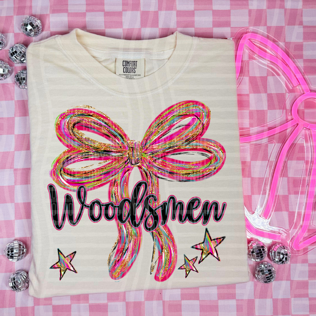 Whimsical Christmas Bows Mascots DTF Print