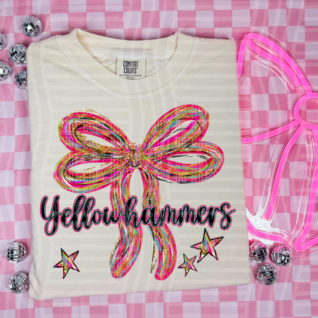 Whimsical Christmas Bows Mascots DTF Print