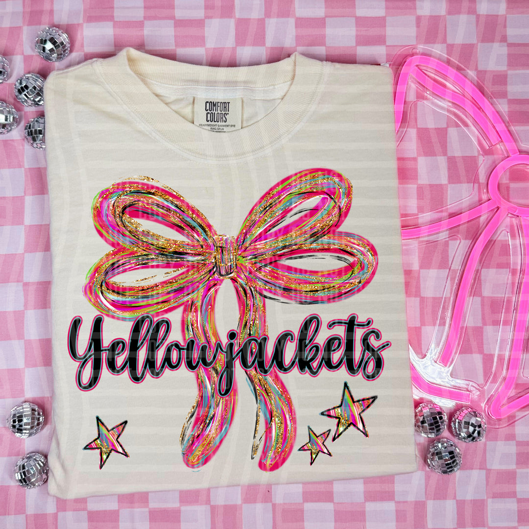 Whimsical Christmas Bows Mascots DTF Print