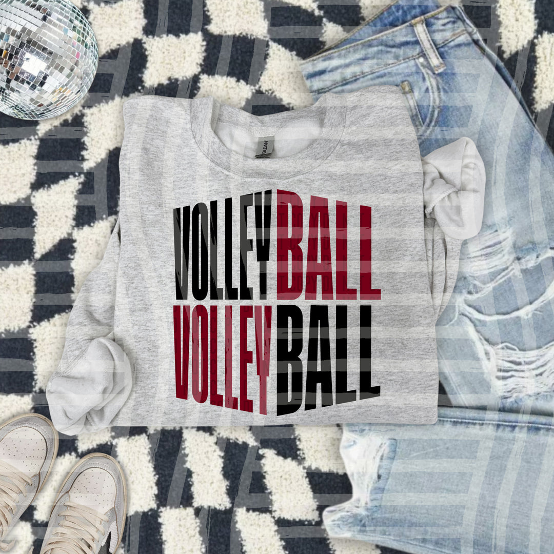 Volleyball Word Art DTF Print