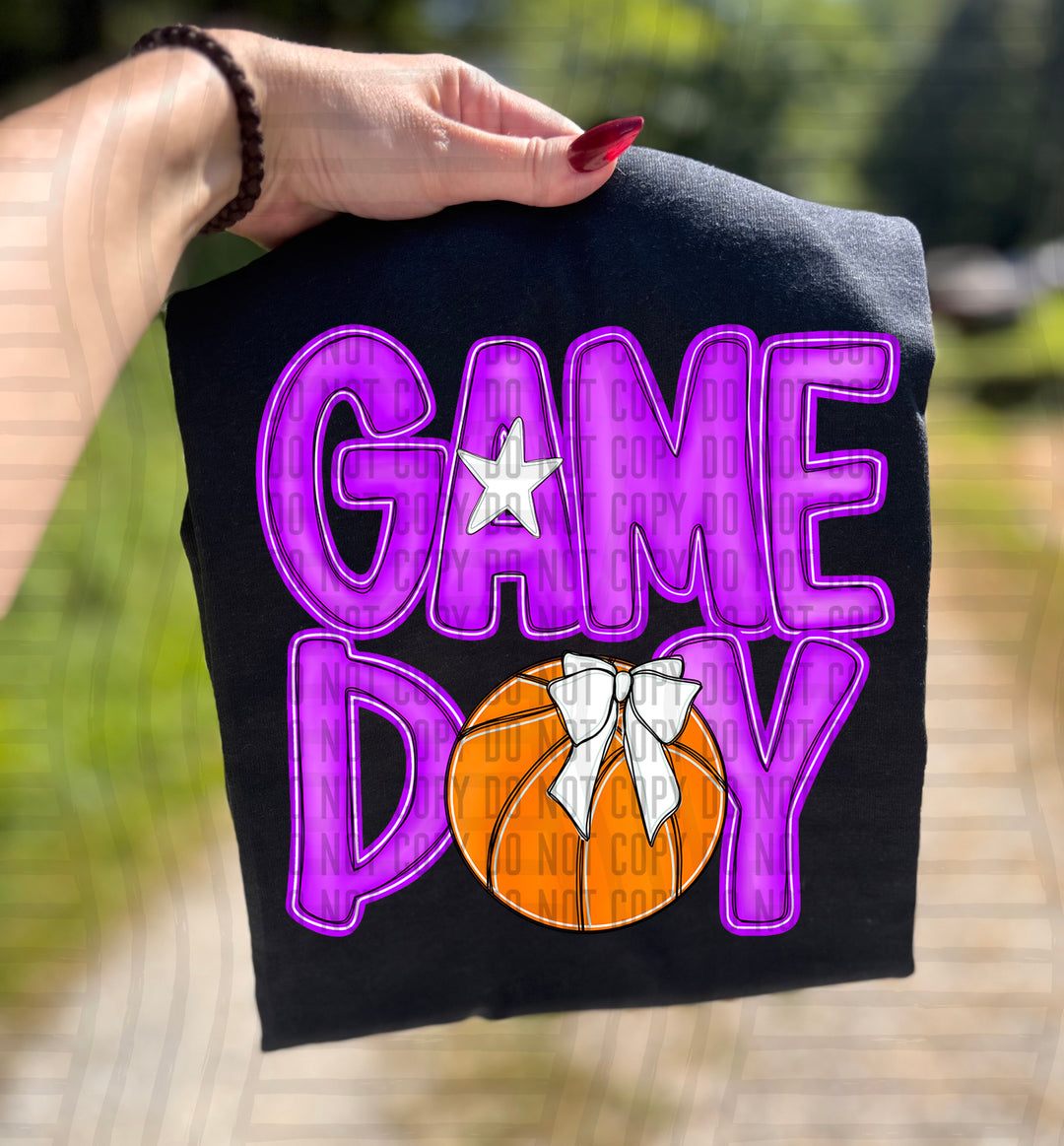 Game Day Basketball DTF Print