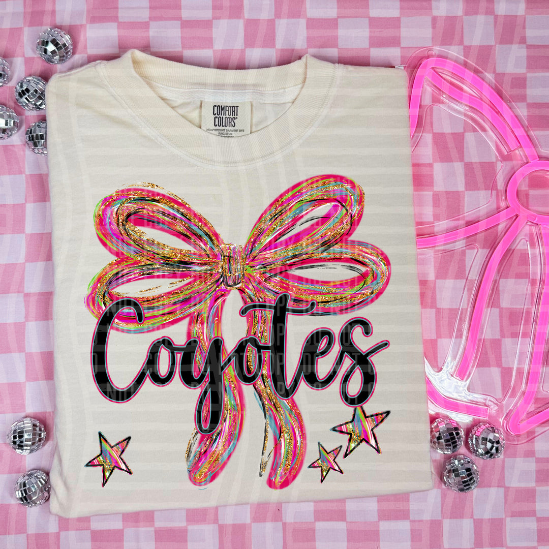 Whimsical Christmas Bows Mascots DTF Print