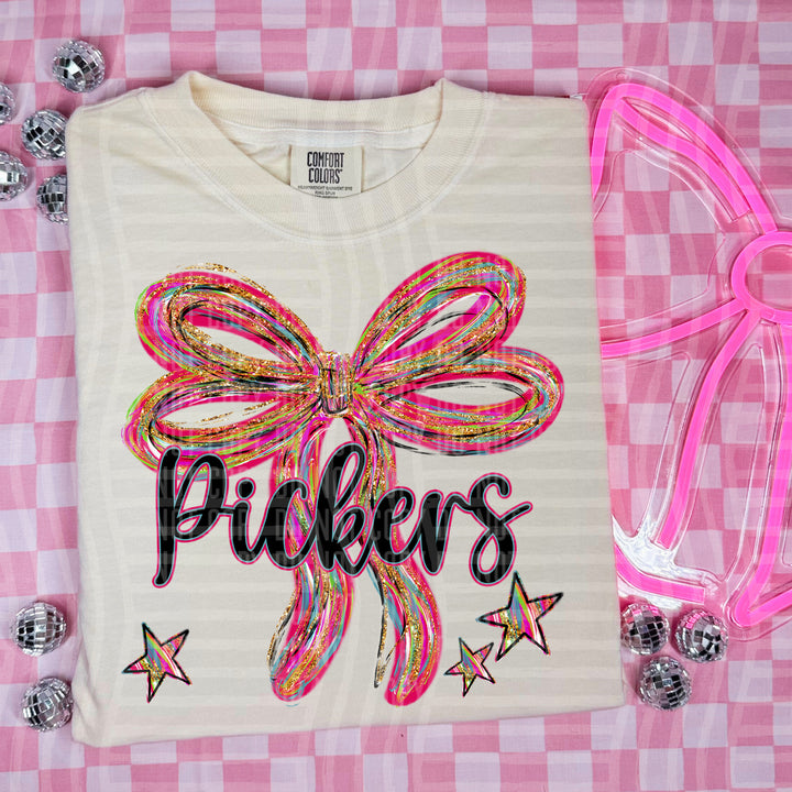 Whimsical Christmas Bows Mascots DTF Print