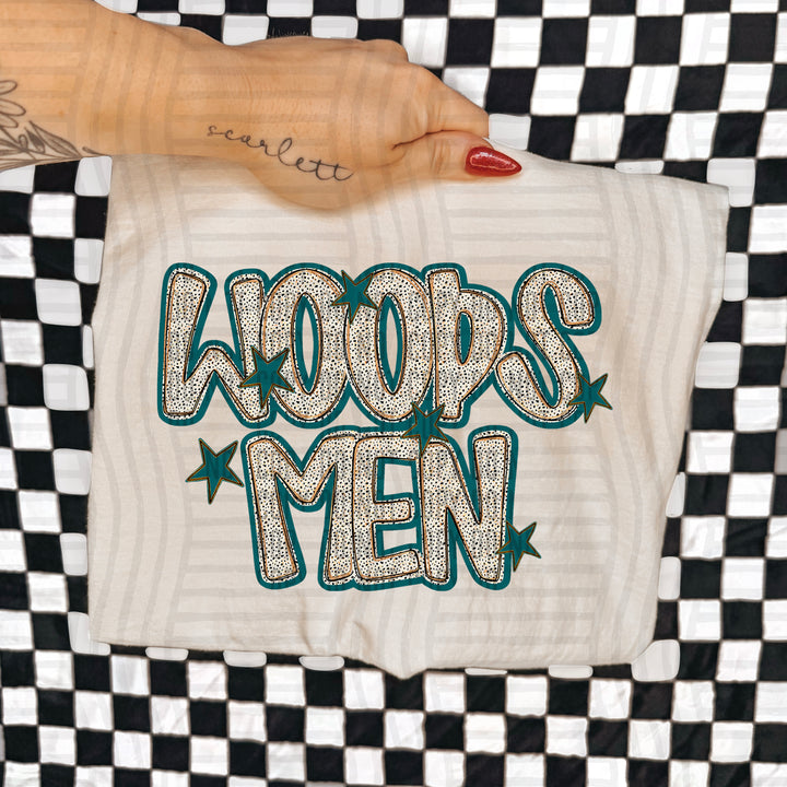 Teal Dotty DTF Print