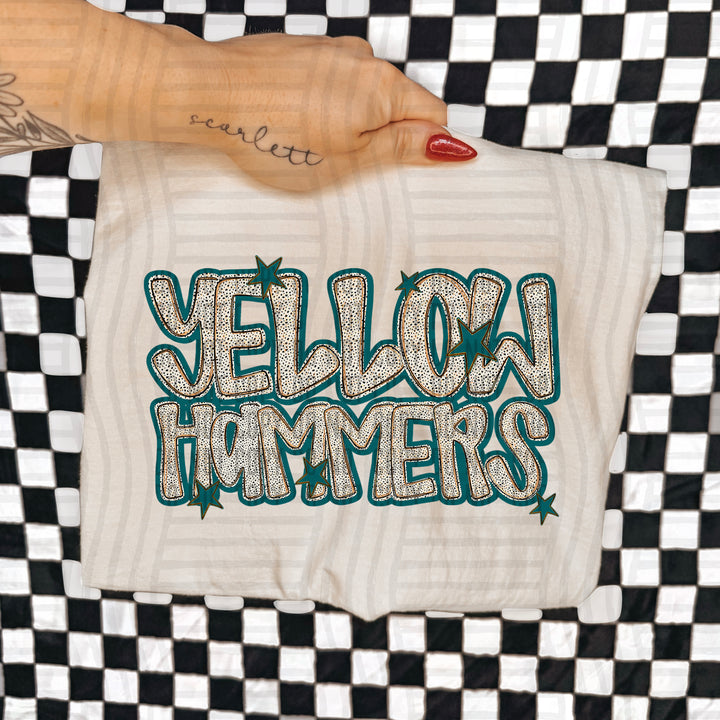 Teal Dotty DTF Print