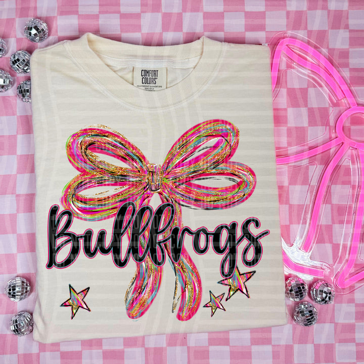 Whimsical Christmas Bows Mascots DTF Print