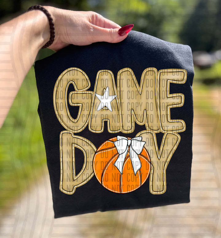 Game Day Basketball DTF Print