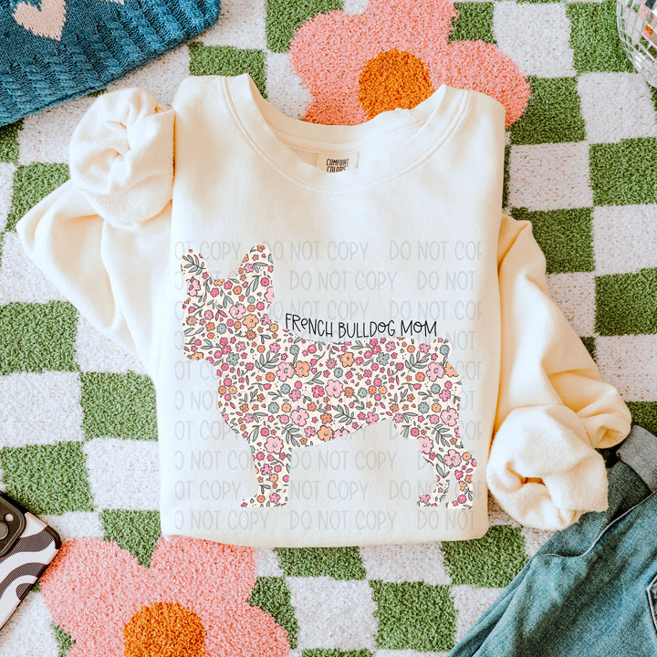 Dog Mom Floral DTF Print