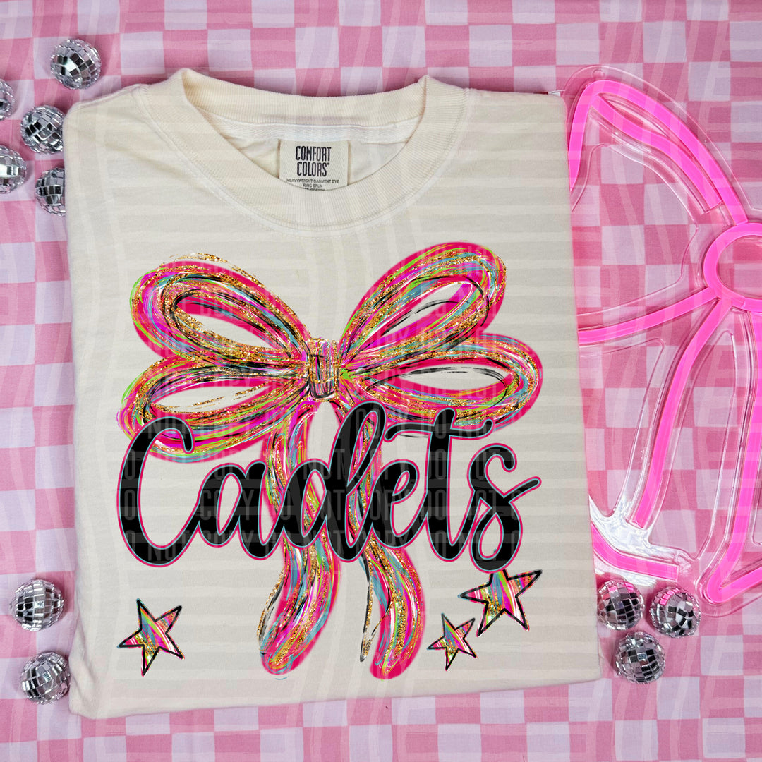 Whimsical Christmas Bows Mascots DTF Print