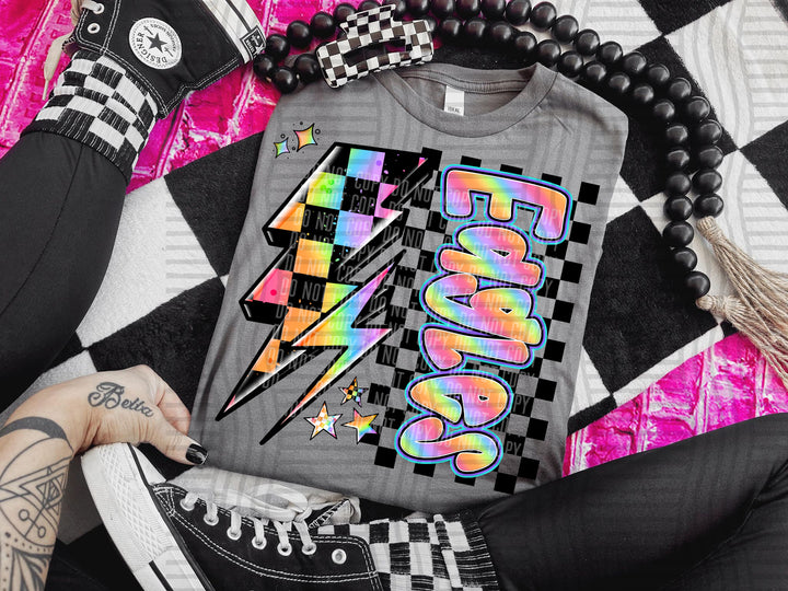 Youth Neon Side Bolt DTF Print