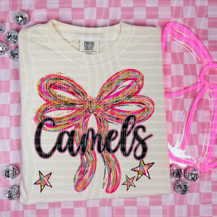 Whimsical Christmas Bows Mascots DTF Print