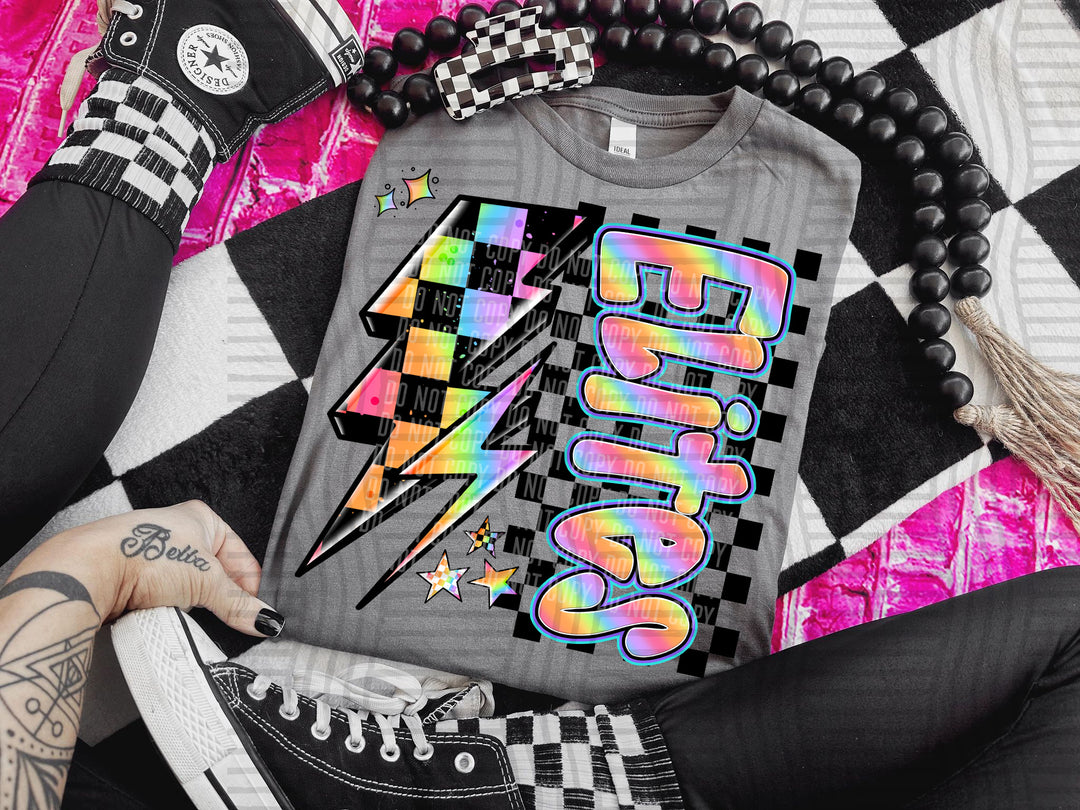 Youth Neon Side Bolt DTF Print