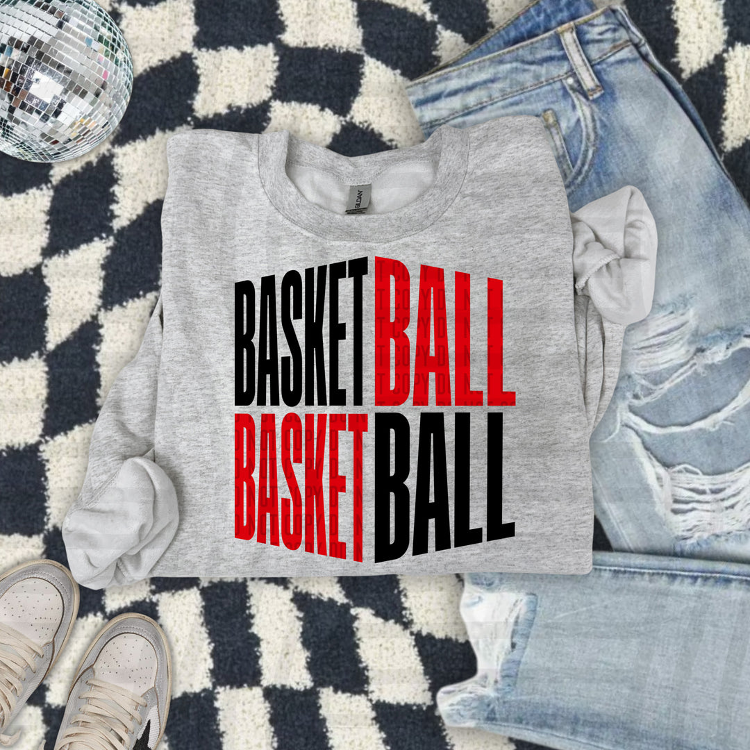 Basketball Word Art DTF Print