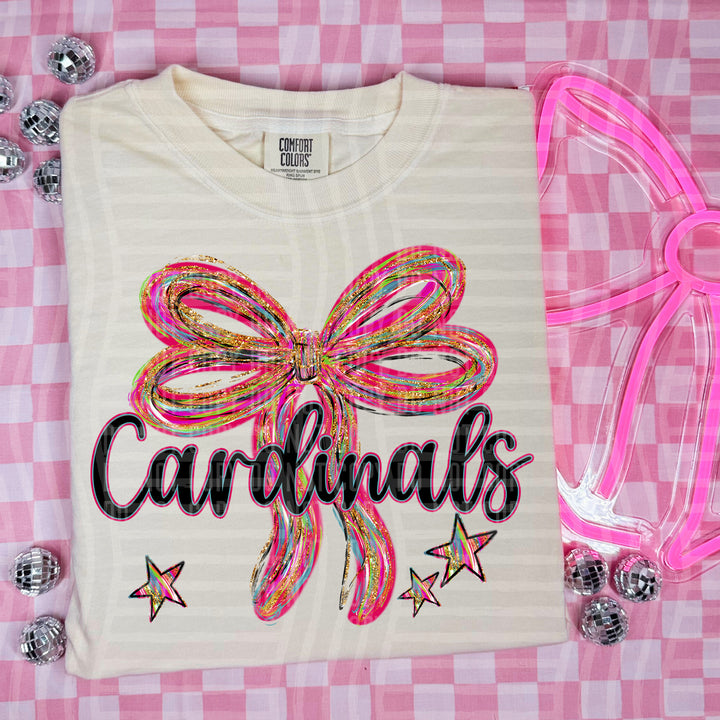 Whimsical Christmas Bows Mascots DTF Print