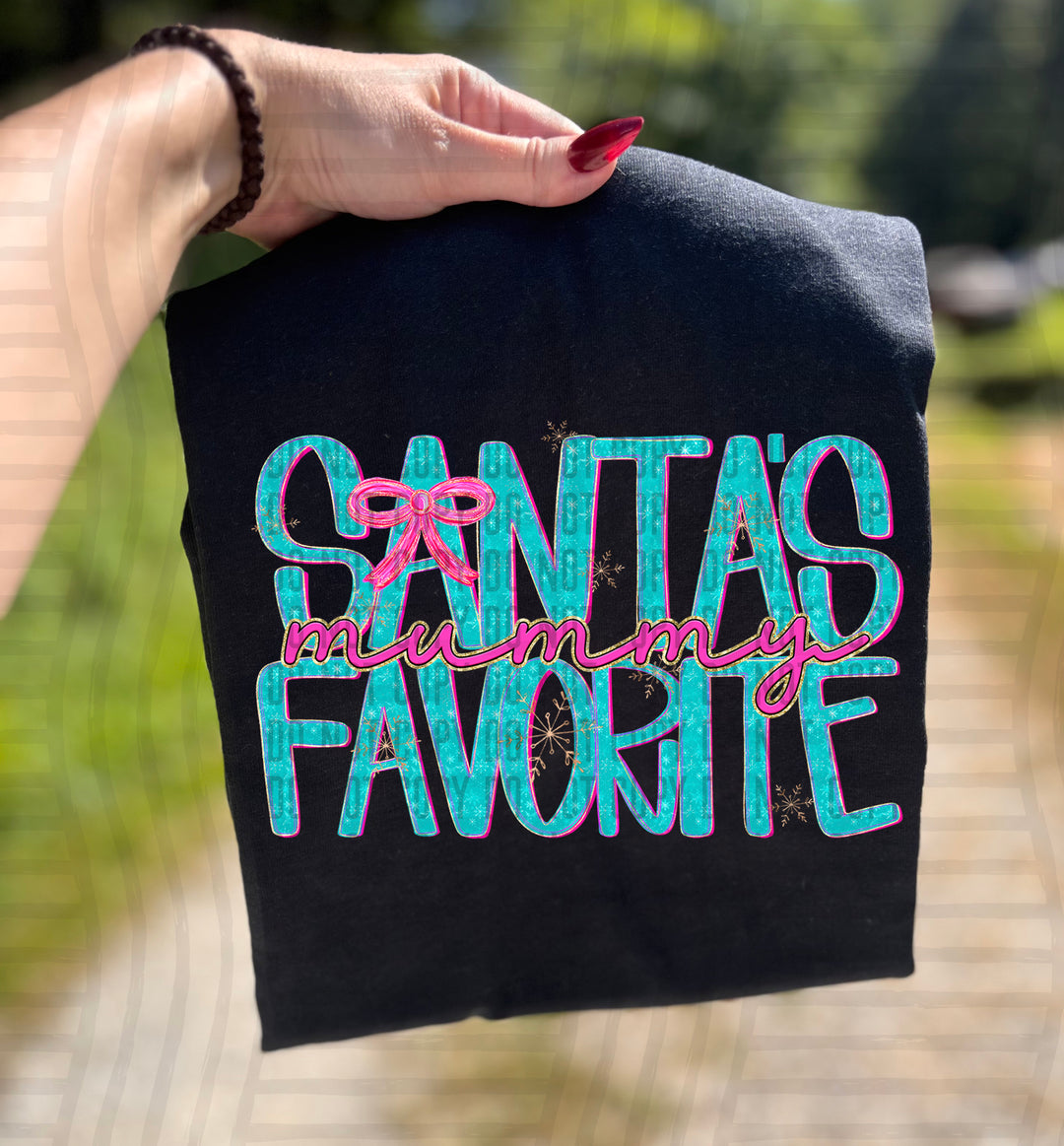 Santa’s Fav Names DTF Print