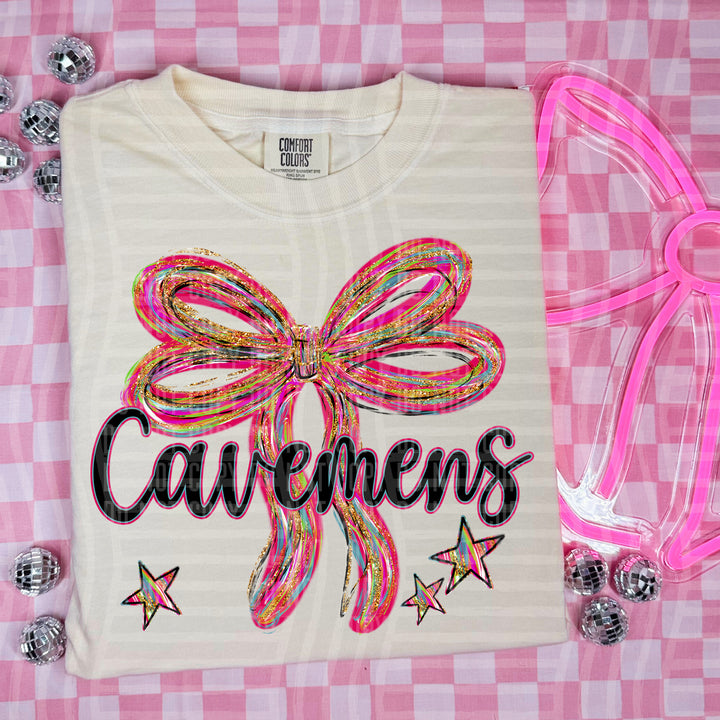 Whimsical Christmas Bows Mascots DTF Print