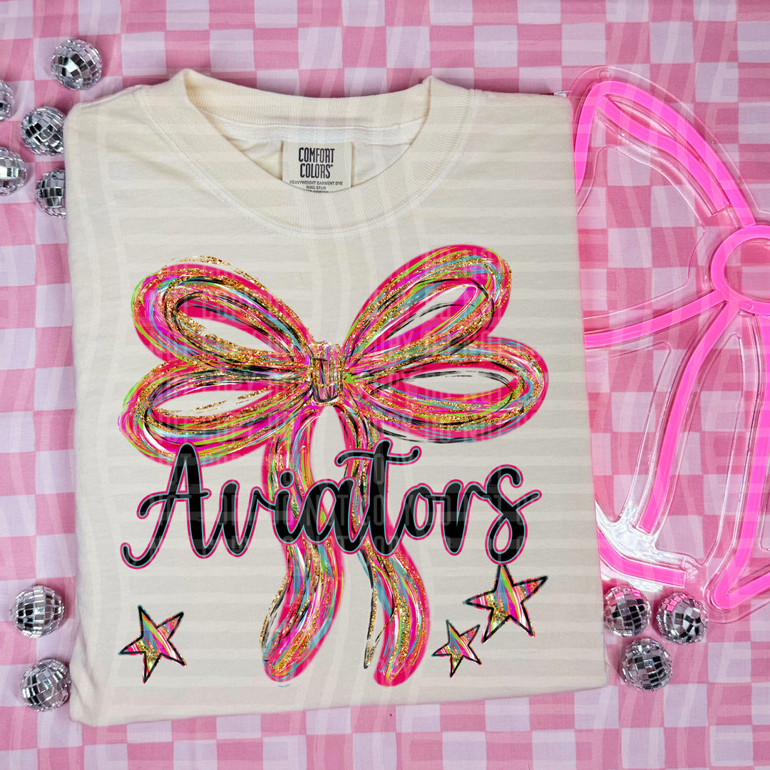 Whimsical Christmas Bows Mascots DTF Print