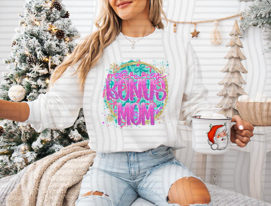 Snowflake Bow Names DTF Print