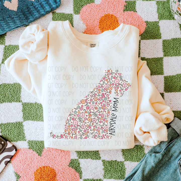 Dog Mom Floral DTF Print