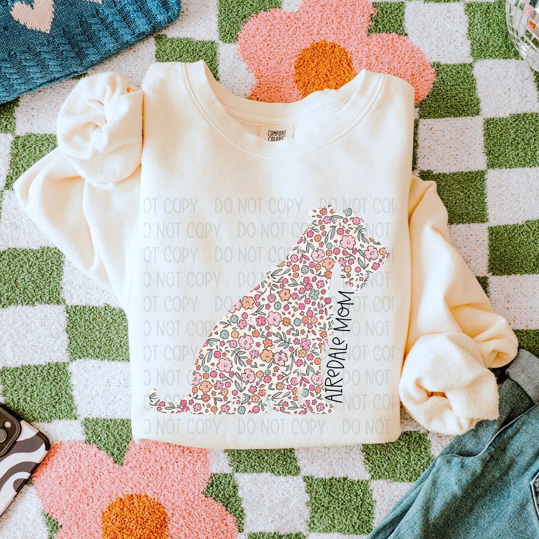 Dog Mom Floral DTF Print