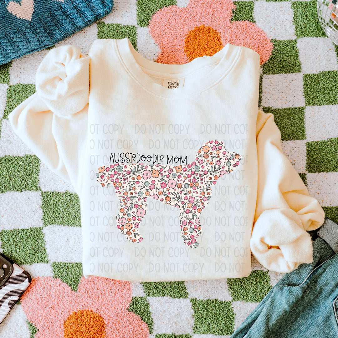 Dog Mom Floral DTF Print