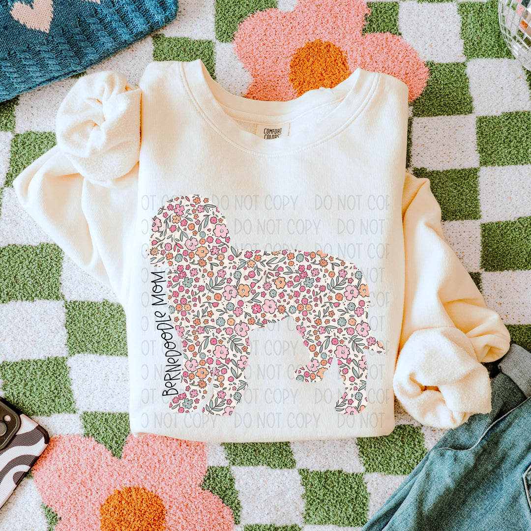Dog Mom Floral DTF Print