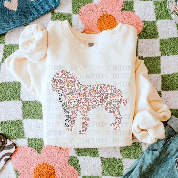 Dog Mom Floral DTF Print