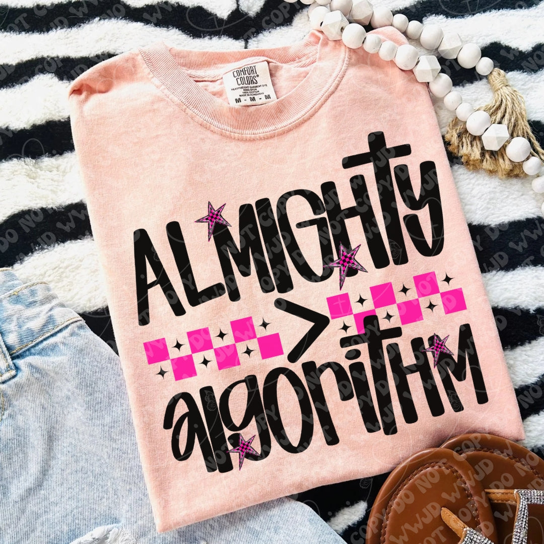 Almighty Over Algorithm DTF Print