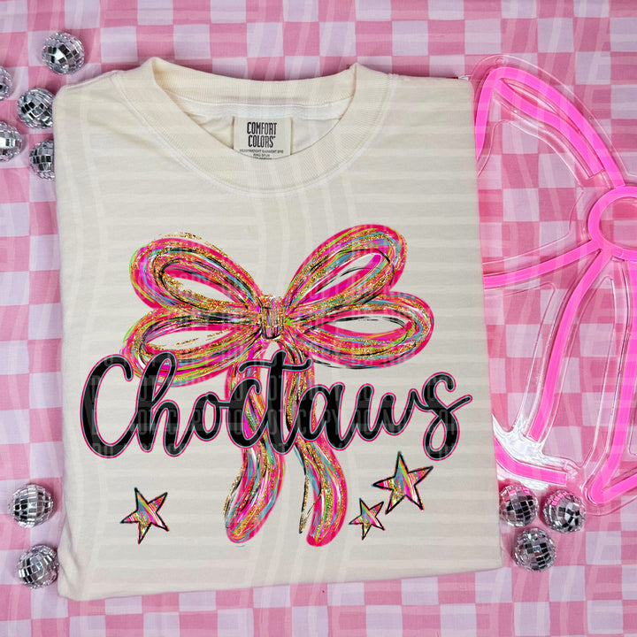 Whimsical Christmas Bows Mascots DTF Print