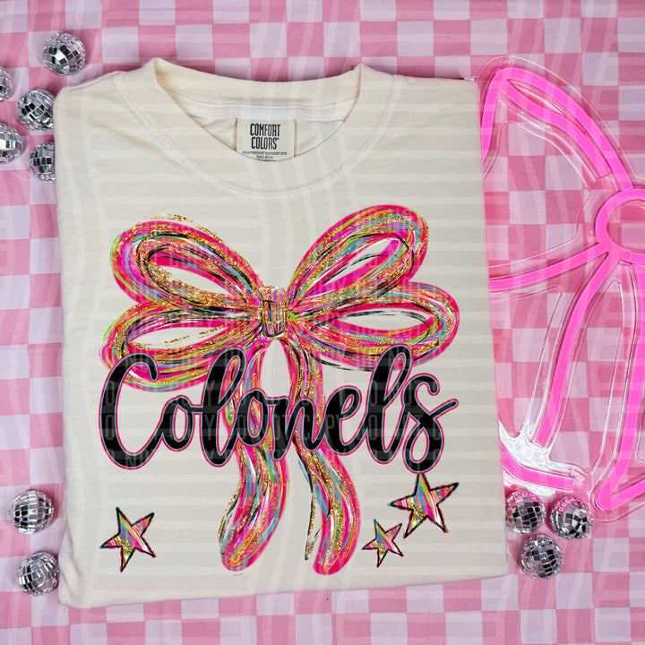 Whimsical Christmas Bows Mascots DTF Print