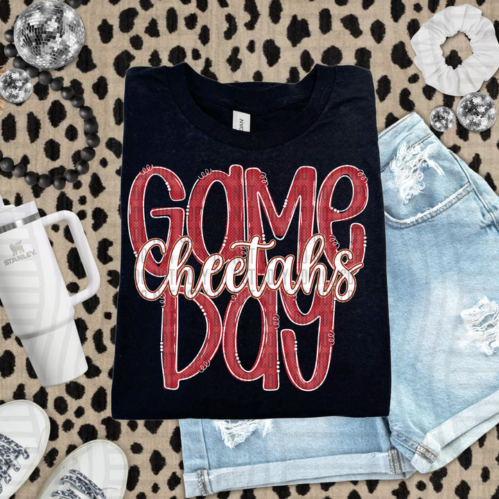 Doodle Gameday Crimson DTF Print