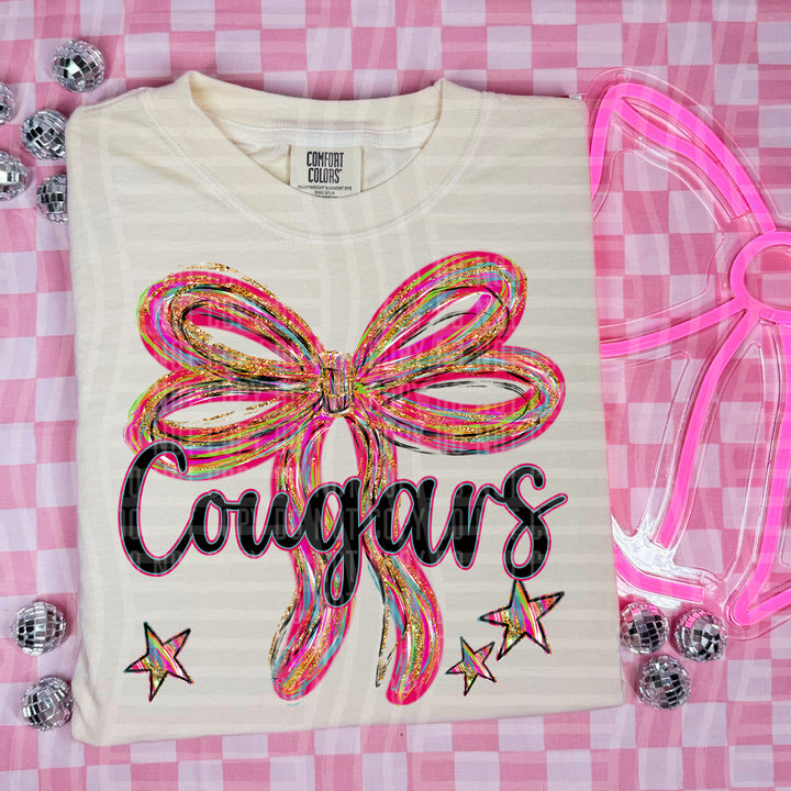 Whimsical Christmas Bows Mascots DTF Print