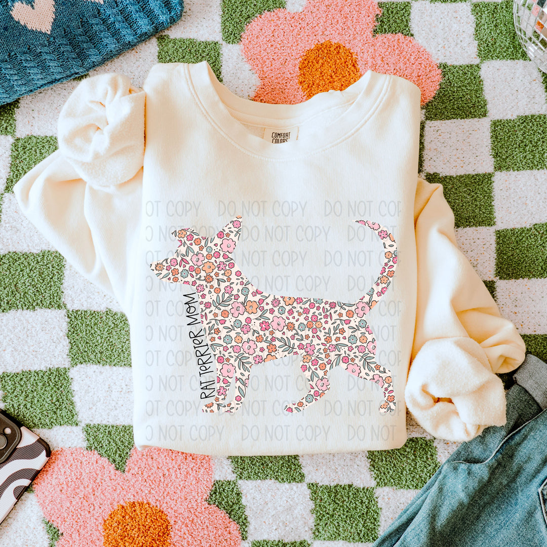 Dog Mom Floral DTF Print
