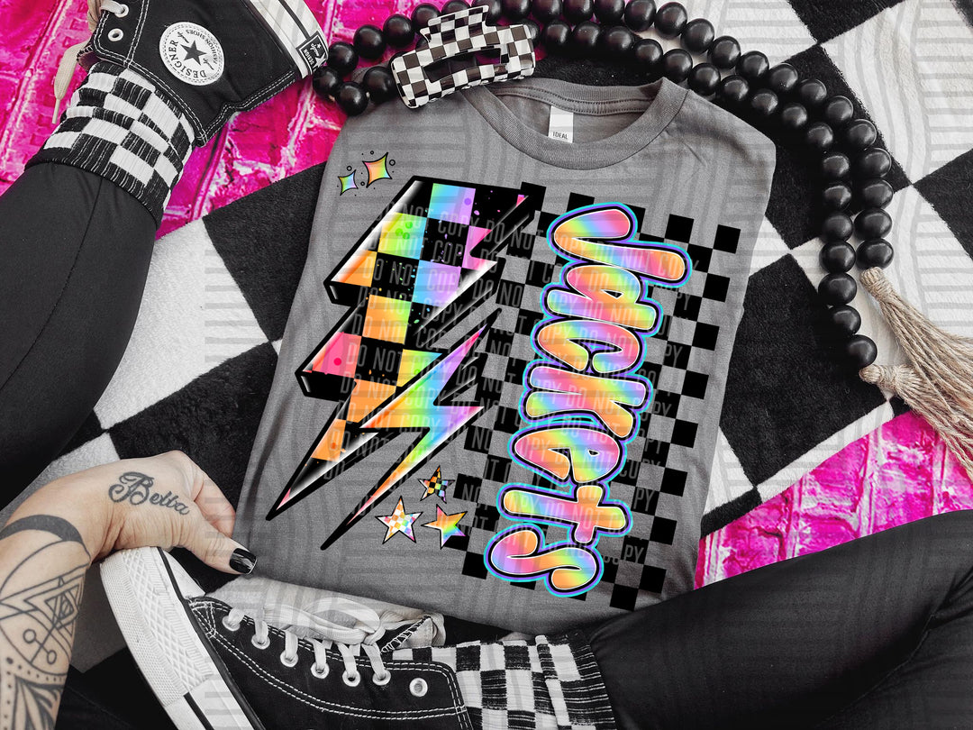 Youth Neon Side Bolt DTF Print