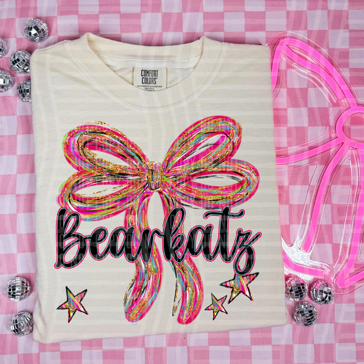 Whimsical Christmas Bows Mascots DTF Print