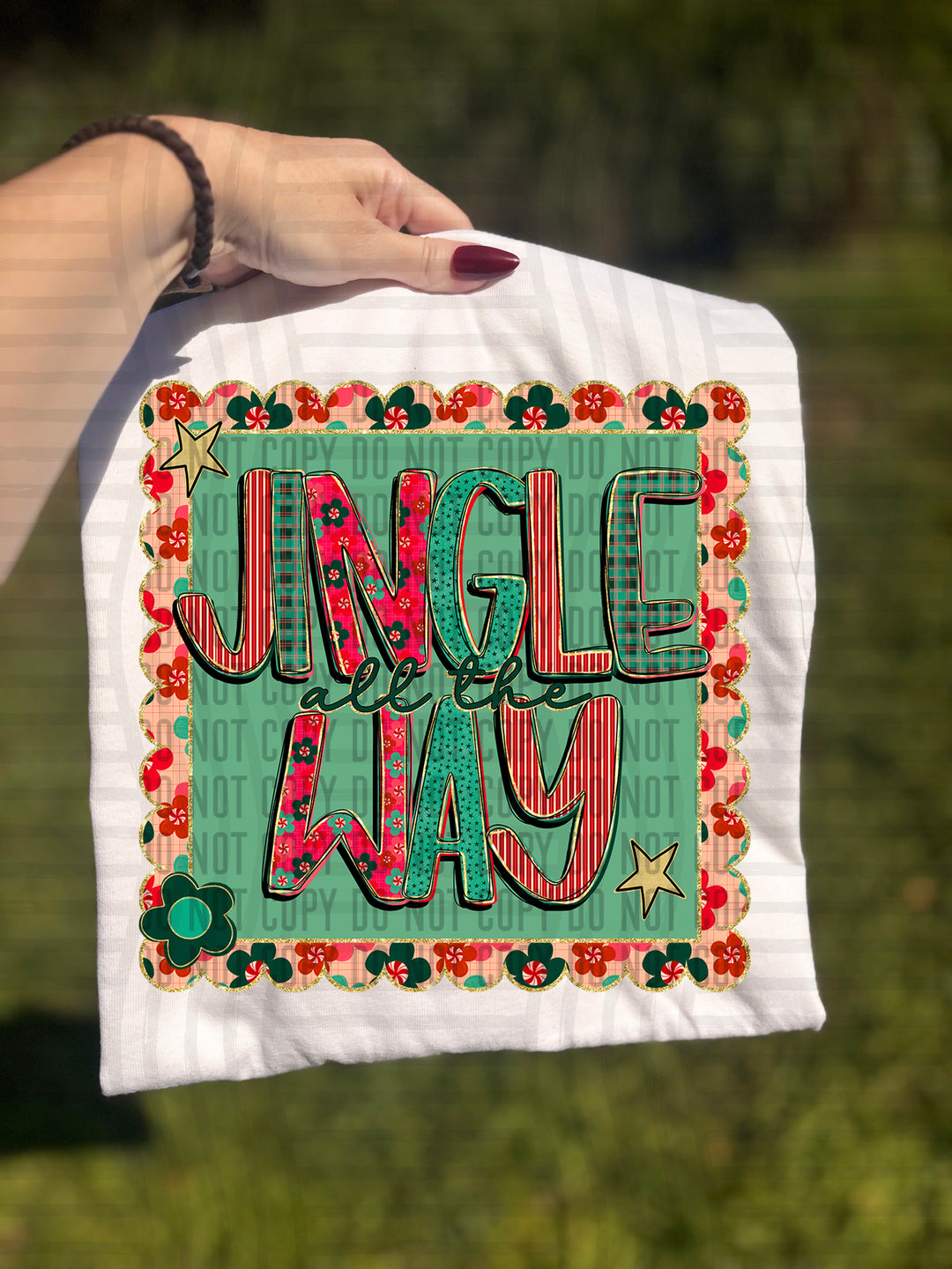 Retro Christmas DTF Print